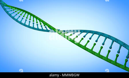 DNA Desoxyribonukleinsäure ist ein thread-wie-Kette von Nukleotiden, die genetischen Anweisungen aller bekannten lebenden Organismen. DNA-Helix Stockfoto