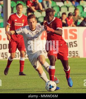 Rhyl, UK, Rhyl Fc nehmen auf Liverpool u 23 s in einem Freundschaftsspiel, Credit Ian Fairbrother/Alamy Stockfoto