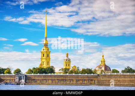 Die Peter und Paul Festung in St. Petersburg Stockfoto