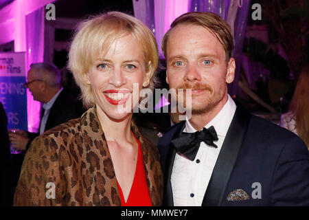 Katja Eichinger und Stefan Konarske beim deutschen Filme Empfang mit dem Festival de Cannes 2018 / 71. Internationalen Filmfestspiele von Cannes in der Villa Rothschild Médiathèque Noailles. Cannes, 12.05.2018 Stockfoto