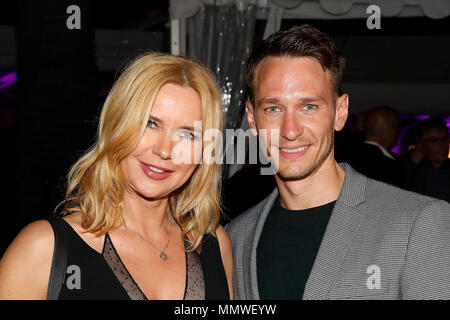 Veronica Ferres und Vladimir Burlakov beim deutschen Filme Empfang mit dem Festival de Cannes 2018 / 71. Internationalen Filmfestspiele von Cannes in der Villa Rothschild Médiathèque Noailles. Cannes, 12.05.2018 Stockfoto