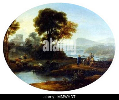 Pastorale Landschaft. 1647. Claude Lorrain - Paisagem Pastorale Stockfoto