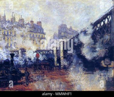 . Englisch: Le Pont de l'Europe-Gare Saint-Lazare von Claude Monet (1877) Musée Marmottan, Paris, Frankreich. 1877. Claude Monet (1840 - 1926) Alternative Namen Oscar-Claude Monet Beschreibung Französische Maler Geburtsdatum / Tod am 14. November 1840 vom 5. Dezember 1926 Ort der Geburt / Todes Paris Giverny Arbeiten Zeitraum Impressionismus Arbeitsort Paris; Argenteuil; Vétheuil; Poissy; Giverny Authority control: Q 296 VIAF:?:? ISNI 24605513 0000 0001 2124 4328 ULAN:?? n 500019484 LCCN: 79055527 NLA:? 35358556 WorldCat Claude Monet-Le Pont de l'Europe-Gare Saint-Lazare-1877 Stockfoto