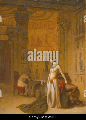 . Alternative Version des Gemäldes Cleopatra und Caesar. . Vor 1866. Jean-Léon Gérôme (1824 - 1904) Cleopatra und Caesar Alternative Stockfoto