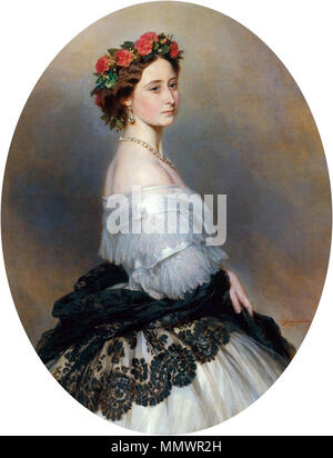 . Portrait von Alice von Großbritannien Prinzessin Alice 1861 Stockfoto