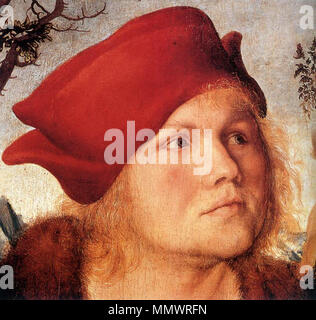 Lucas Cranach d. Ä. - Porträt von Dr. Johannes Cuspinian (Detail) - WGA05689 Stockfoto