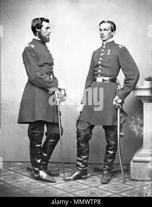 . Français: Louis Philippe Albert d'Orléans, Comte de Paris et son Frère Robert, duc de Chartres. Englisch: Louis Philippe Albert d'Orléans, Comte de Paris und seinem Bruder Robert, duc de Chartres. . 19. ParisChartres Stockfoto