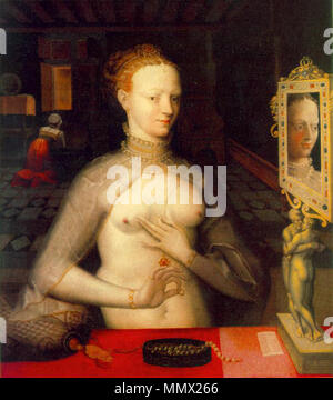 Portrait von Diane de Poitiers. ca. 1590. Diane de Poitiers Schule von Fontainebleau 1590 Stockfoto