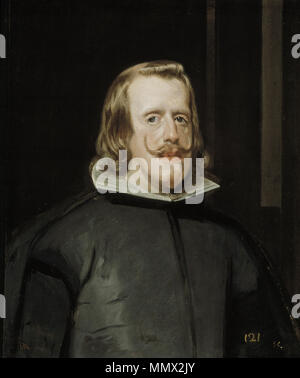 Diego Rodríguez Velázquez-retrato Felipe IV Rey de España (Prado) Stockfoto