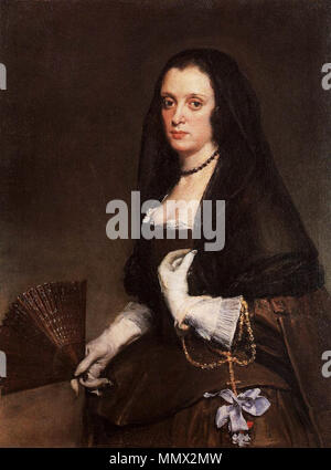 Diego Velázquez - Dame mit einem Ventilator - WGA 24431 Stockfoto