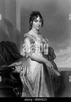 Portrait von dolley Madison, First Lady der Vereinigten Staaten. 1873 oder früher. Dolley - Madison Stockfoto