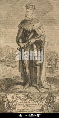 . Englisch: Sebastian I. von Portugal (1557-1578) Don Sebastiam, El Deseado, Primero deste Nombre, 16. Rey de Portugal Stockfoto