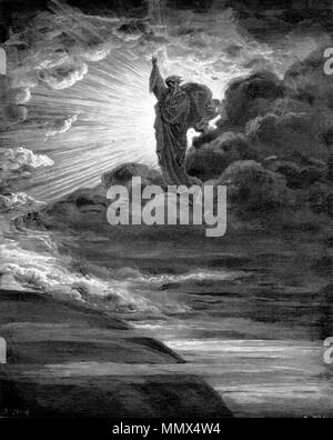 . Englisch: Die Schaffung von Licht (Gen. 1:1-5) Русский: И Бог сказал: Будет да свет (Быт. 1:1-5). 1866. Dore Licht Stockfoto