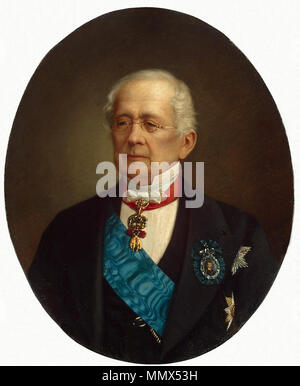 Portrait von Alexander Michailowitsch Gorchakov (1798-1883). 1873. Alexander Michailowitsch Gorchakov Stockfoto