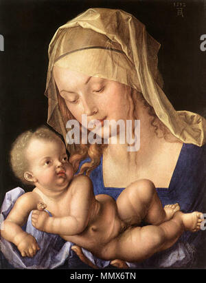 Dürer, Albrecht, Maria mit Kind (Madonna mit der Birnenschnitte) - 1512 Stockfoto