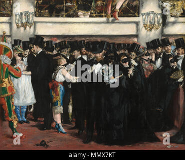 Malerei; Öl auf Leinwand; gesamt: 59,1 x 72,5 cm (23 1/4 x 28 9/16 in.) gerahmt: 80 x 94 cm (31 1/2 x 37 in.); Edouard Manet093 Stockfoto