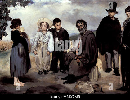 English : Der alte Musiker Englisch: Der alte Musiker. 1862. Edouard Manet alte Musiker 1862 Stockfoto