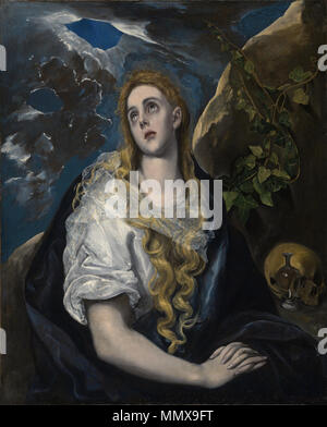 Der reuige Magdalena. zwischen 1580 und 1585. El Greco - Maria Magdalena in Reue - WGA 10462 Stockfoto