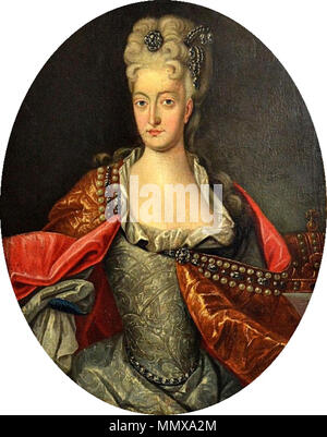 Portrait von Elisabeth Christine von Braunschweig-wolfenbüttel, Königin von Deutschland und Kaiserin des Heiligen Römischen Reiches (1691-1750). 18. ELISABETH CHRISTINE von Braunschweig-Wolfenbüttel Stockfoto