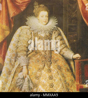 Italiano: Elisabeth de France. Vor 1622. Elisabeth von Frankreich von Frans Pourbus Stockfoto