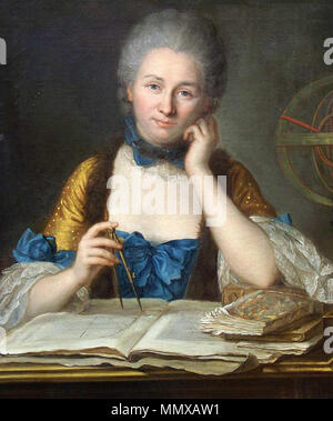 . Dargestellte Person: Gabrielle Émilie Le Tonnelier de Breteuil, Marquise du Châtelet (1706-1749), französischer Mathematiker und Physiker Madame du Châtelet an ihrem Schreibtisch, Detail. 18. Maurice Quentin de La Tour (1704 - 1788) Beschreibung der Französischen pastelist Datum der Geburt / Tod 5. September 1704 vom 17. Februar 1788 Ort der Geburt / Todes Saint-Quentin Saint-Quentin Arbeitsort Paris Authority control: Q 314655 VIAF:?:? ISNI 49488081 0000 0001 0899 524 X ULAN:?? n 500001160 LCCN: 86021550 WGA: LA TOUR, Maurice Quentin de WorldCat Emilie Chatelet Portrait von Latour. Stockfoto