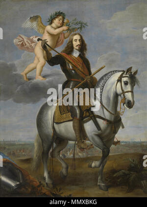 Equestrian portrait von Erzherzog Leopold Wilhelm (1614-1662). 17. Jahrhundert. Equestrian portrait von Erzherzog Leopold Wilhelm - Van den Hoecke Stockfoto