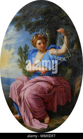 {Englisch: Die Muse Terpsichore. zwischen 1652 und 1655. Eustache Le Sueur - Die Muse Terpsichore - WGA 12616 Stockfoto