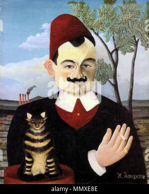 Englisch: Portrait von Monsieur X (Pierre Loti). 1910. Pierre Loti par Henri Rousseau Stockfoto