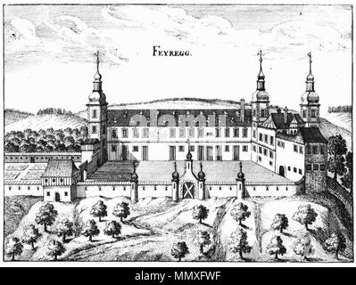 . English: Schloss Feyregg nach einem Stich von Georg Matthäus Vischer von 1674 Topographia Austriae superioris modernae. 1674. Georg Matthäus Vischer (1628 - 1696) Alternative Namen Georg Mathias Vischer Beschreibung österreichischer Kartograph und Graveur Geburtsdatum / Tod 22. April 1628 vom 13. Dezember 1696 Ort der Geburt / Todes Wenns (Tirol, Südtirol) Linz Authority control: Q 86223 2771891 ISNI VIAF:?:? 0000 0000 6659 9394 500091493 NLA ULAN:?:??: 118768646 35852058 GND Feyregg-neu Stockfoto