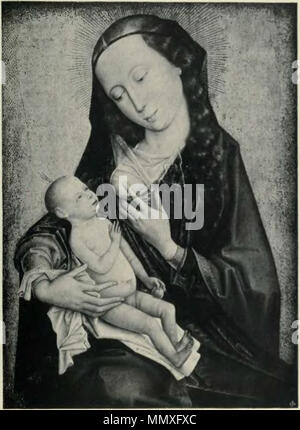 Englisch: Madonna Lactans, oder unsere Dame der Milch. zwischen 1450 und 1499. Fierens-Gevaert-La peinture en Belgique, Band 1 (Seite 115) Stockfoto