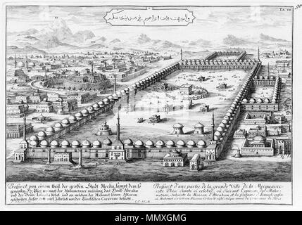 . Englisch: Illustration von "Entwurff einer historischen Architectur" (Projekt einer historischen Architektur). Teilansicht von Mekka. English: Illustration aus "Entwurff einer historischen Architectur". Teilansicht von Mekka. . 1721. Johann Bernhard Fischer von Erlach (1656-1723) Alternative Namen Fischer, Johann Bernhard (bis 1696) Beschreibung österreichischen Architekten und Bildhauer Geburtsdatum / Tod 20. Juli 1656 5. April 1723 Ort der Geburt / Todes Graz Wien Arbeit Standort Salzburg, Wien Behörde: Q 84305 100183205 ISNI VIAF:?:? 0000 0000 8346 1566 ULAN:? 500011889 LCCN:?n5000 Stockfoto