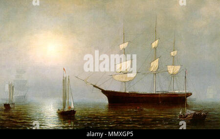 Das Schiff "Starlight". um 1860. Fitz Hugh Lane, Schiff Starlight Stockfoto