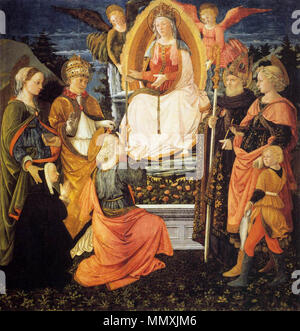 Madonna della Cintola. zwischen 1455 und 1465. Fra Filippo Lippi - Madonna della Cintola-WGA 13248 Stockfoto