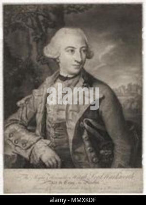 . Portrait von Hugh Percy, 2. Herzog von Northumberland (1742-1817), veröffentlicht 1765. 2 ndDukeOfNorthumberland Stockfoto