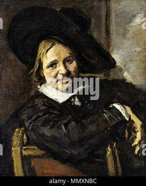 Porträt eines Mannes in einem Slouch hat. zwischen 1660 und 1666. Frans Hals, Bildnis eines Mannes in einem Slouch Hat-WGA 11180 Stockfoto