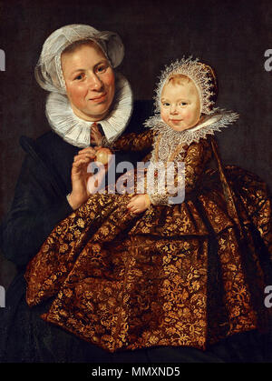 Catharina Hooft mit ihrer Amme. Alternative Titel (s): Portrait von Catharina Hooft (1618-1691). English: Catharina Hooft (1618-1691) mit ihrer Amme. Bildnis der Catharina Hooft mit ohrer Amme.[1] Die Amme mit dem Kinde.[2] Die Amme mit dem Art.[3]. ca. 1619-1620. Frans Hals - Portret van Catharina Hooft en Haar min. Stockfoto