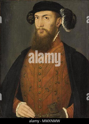 Portrait von Antoine von Navarra. zwischen 1568 und 1681. Frans Pourbus (I) - Porträt von Antoine von Navarra Stockfoto