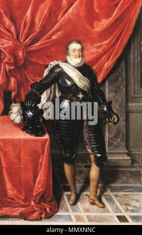 Heinrich IV., König von Frankreich in Rüstung. ca. 1610. Frans Pourbus (II) - Heinrich IV., König von Frankreich in Rüstung - WGA 18235 Stockfoto