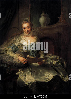 Die Frau von Joachim Ulrich Giese. zwischen 1762 und 1764. Georg David Matthieu - die Frau von Joachim Ulrich Giese - WGA 14676 Stockfoto