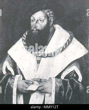 . Englisch: Porträt von George, Herzog von Bayern (1455-1503) Q 29905802. ca. 1537. Georg der Reiche von Bayern Stockfoto