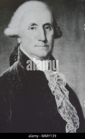 . Porträt von George Washington (1732-1799). 1795. Adolf Ulrik Wertmüller George Washington (Detail) 1975 Stockfoto