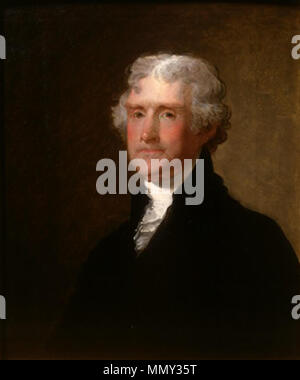 Thomas Jefferson. ca. 1821. Gilbert Stuart Thomas Jefferson Stockfoto