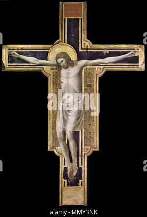 Kruzifix. zwischen 1310 und 1317. Giotto di Bondone - Kruzifix - WGA 09323 Stockfoto