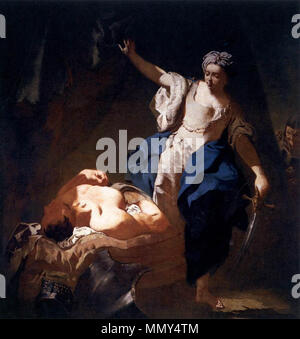 Englisch: Judith und Holofernes. ca. 1745. Giovanni Battista Piazzetta - Judith und Holofernes - WGA 17428 Stockfoto