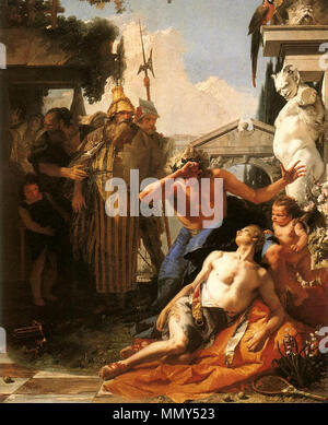 Der Tod von Hyazinthe. zwischen 1752 und 1753. Giovanni Battista Tiepolo - Der Tod von hyazinthe-WGA 22345 Stockfoto