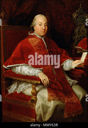 . Porträt von Papst Pius VI. (1717-1799). 1775. Popepiusvi Stockfoto