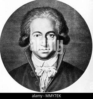 Porträt von Johann Wolfgang von Goethe (1749-1832)?????????:????? ???????? ????? . 1791. Goethe 1791 Stockfoto