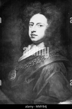 English: Selbstportrait Sir Godfrey Kneller.vor 1723. Gottfried Kniller Stockfoto
