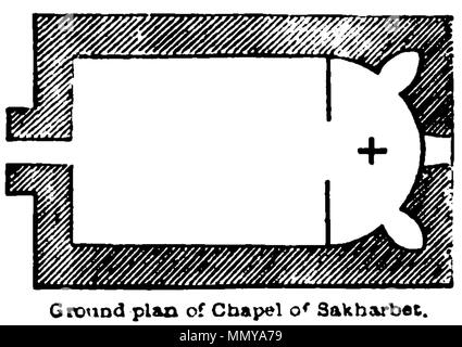 . Englisch: Grundriss der Kapelle von Sakbarbet. Die Kapelle von Sakharbet in Mingrelia hat zwei kleine Stauseen in Richtung Osten, in die das Regenwasser vom Dach gesammelt, und wo es für die Nutzung erhalten. . 1850. Frédéric Dubois de Montpéreux (1798 - 1850) Beschreibung Französische Maler Geburtsdatum / Tod 28. Mai 1798 7. Mai 1850 Ort der Geburt Môtiers Authority control: Q 12863859 79202397 ISNI VIAF:?:? 0000 0001 0919 2748 LCCN: 89001043 GND?:??: 108428052 123218098 SUDOC WorldCat Buch Autor: John Mason Neale (1818-1866) Grundriss der Kapelle von Sakbarbet. John M. Neal Stockfoto