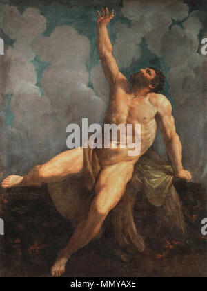 Herkules auf den Scheiterhaufen. zwischen 1617 und 1619. Guido Reni - Hercules auf den Scheiterhaufen - WGA 19283 Stockfoto